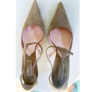 Michael Kors Kitten Heel | Suede | Coffee Brown